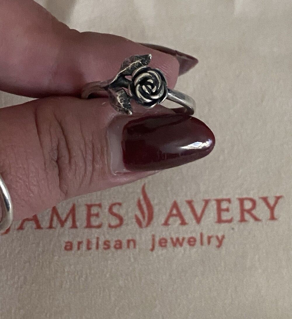 James Avery Small Rose Ring Size 8.5
